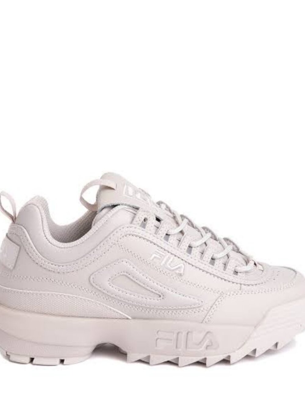 FILA  Women's Disruptor 2 Premium Casual Shoes - All White  Size 9.5   Excellent